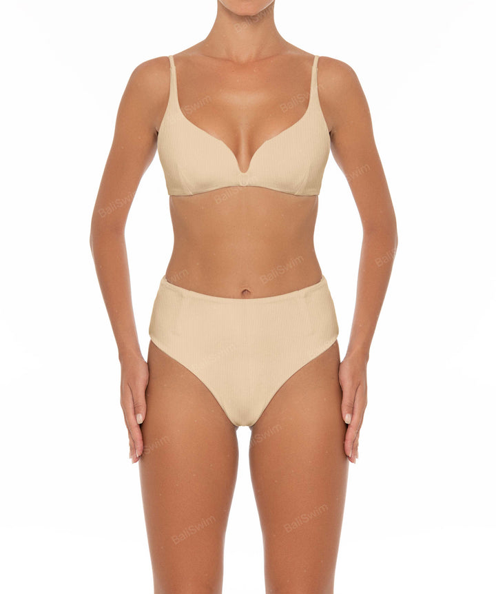BSWS-B40 Darted High Rise Bikini Bottom