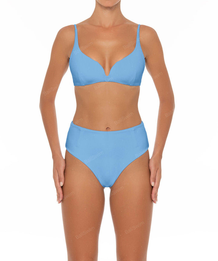 BSWS-B40 Darted High Rise Bikini Bottom