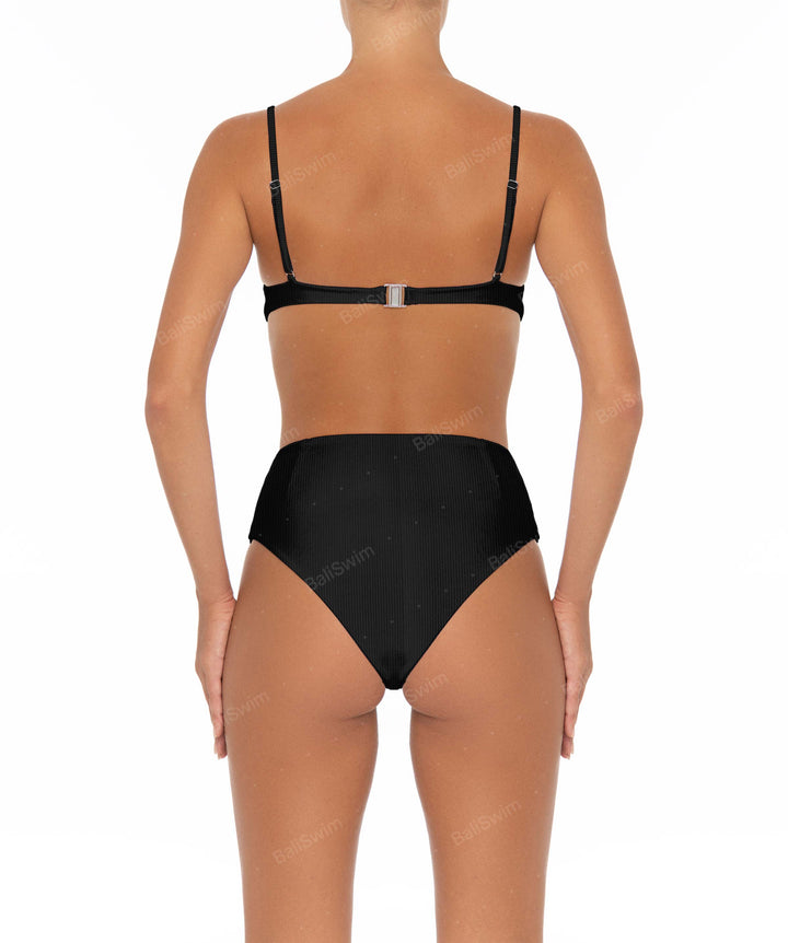 BSWS-B40 Darted High Rise Bikini Bottom
