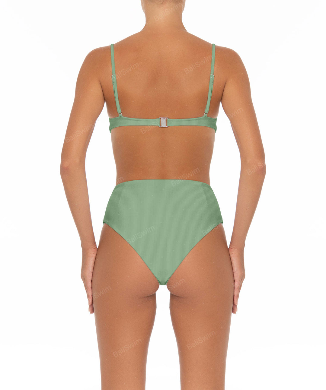 BSWS-B40 Darted High Rise Bikini Bottom