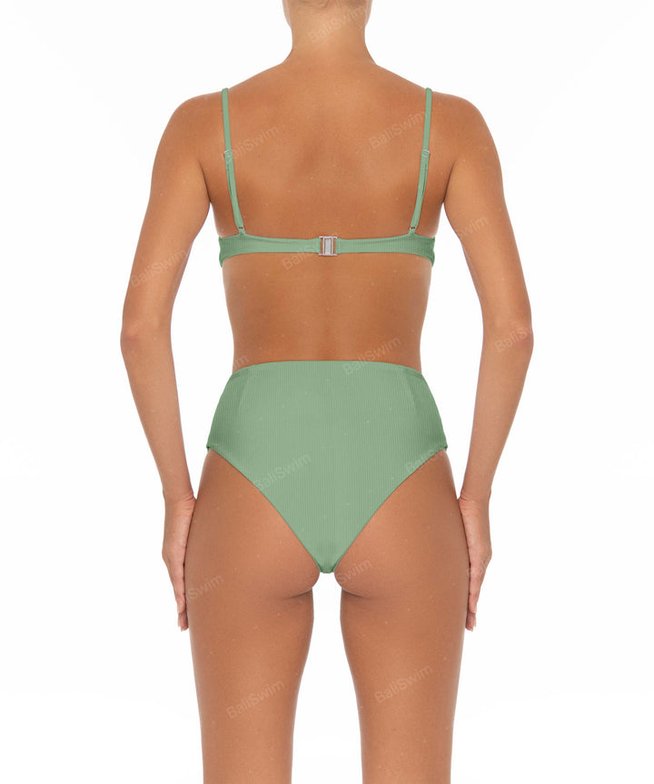 BSWS-B40 Darted High Rise Bikini Bottom
