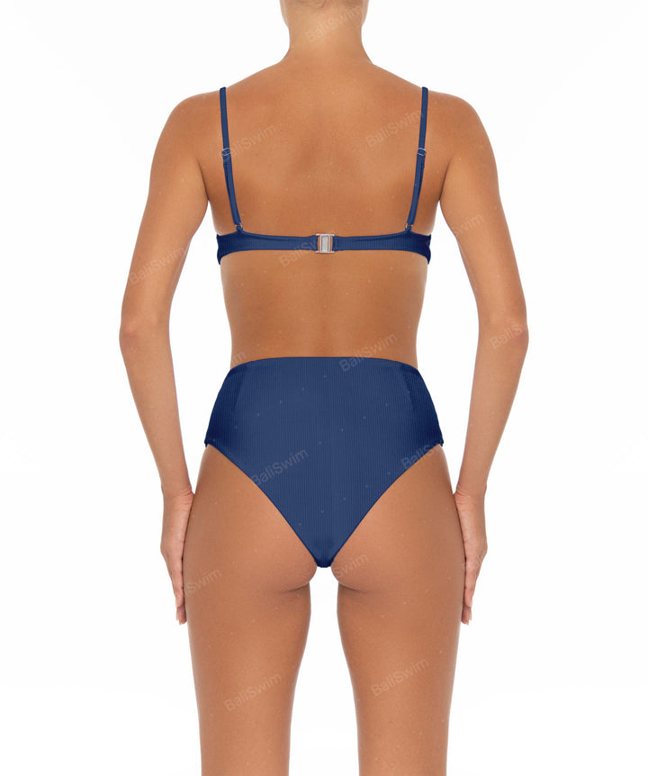 BSWS-B40 Darted High Rise Bikini Bottom
