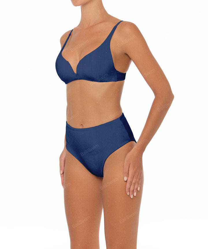 BSWS-B40 Darted High Rise Bikini Bottom