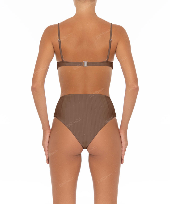 BSWS-B40 Darted High Rise Bikini Bottom