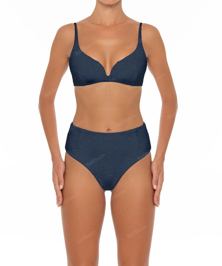 BSWS-B40 Darted High Rise Bikini Bottom
