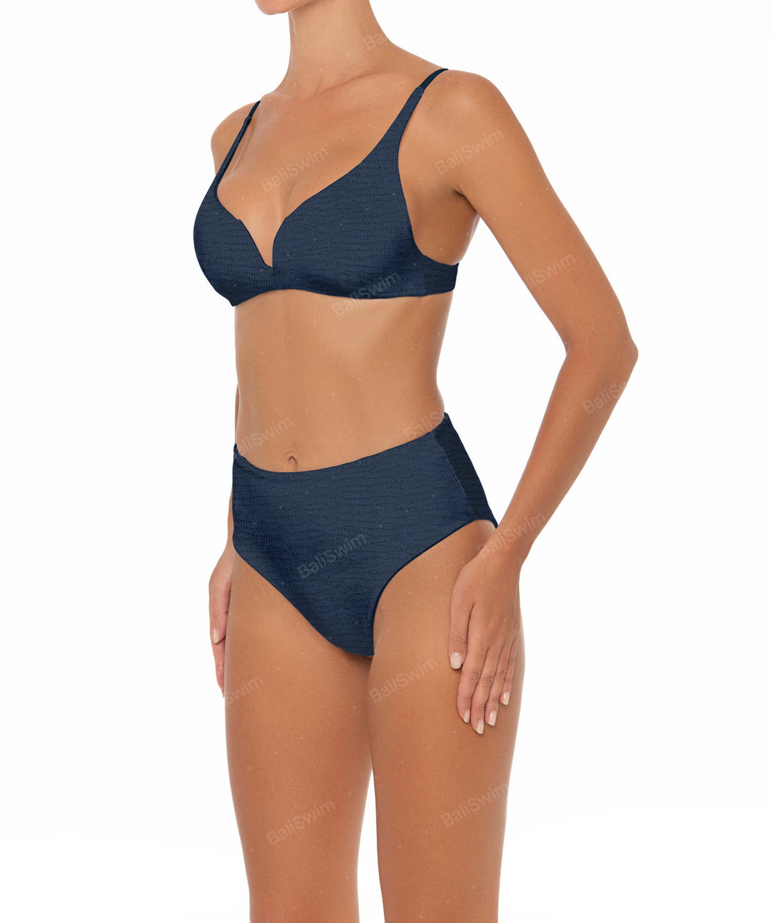 BSWS-B40 Darted High Rise Bikini Bottom