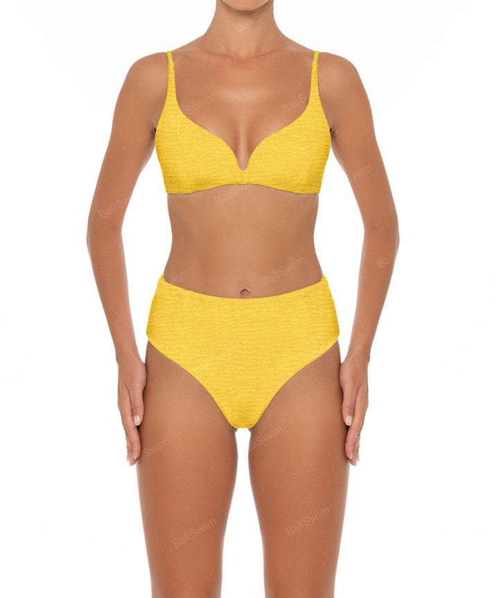BSWS-B40 Darted High Rise Bikini Bottom
