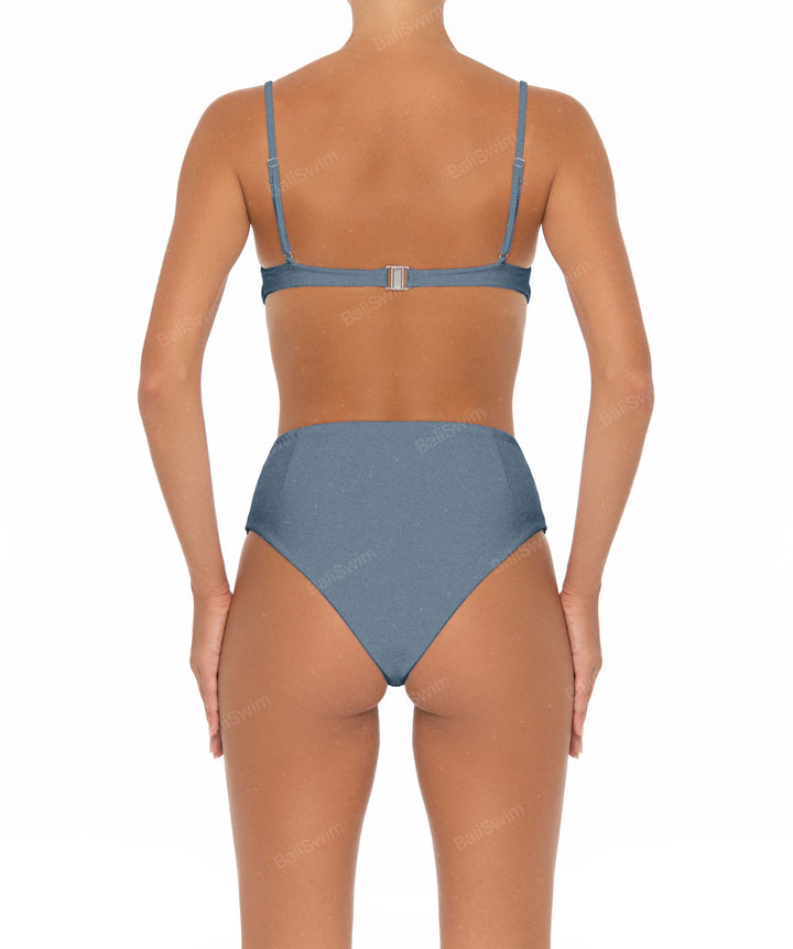 BSWS-B40 Darted High Rise Bikini Bottom