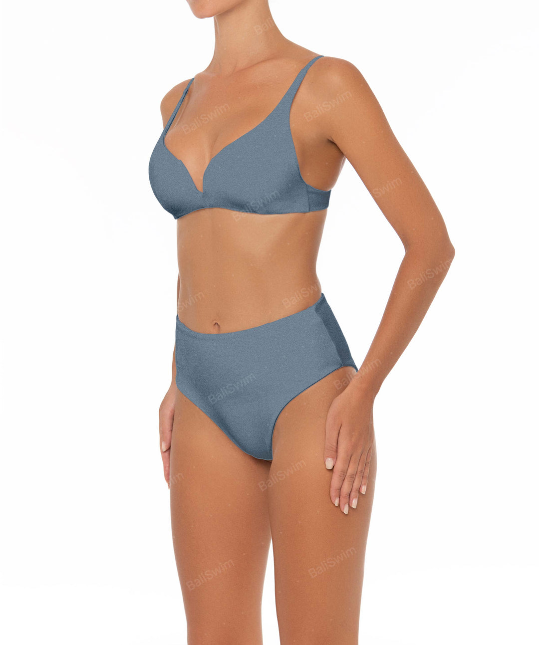 BSWS-B40 Darted High Rise Bikini Bottom