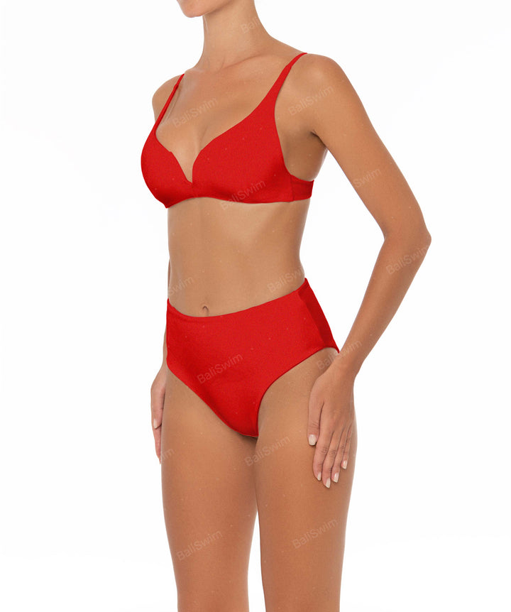 BSWS-B40 Darted High Rise Bikini Bottom