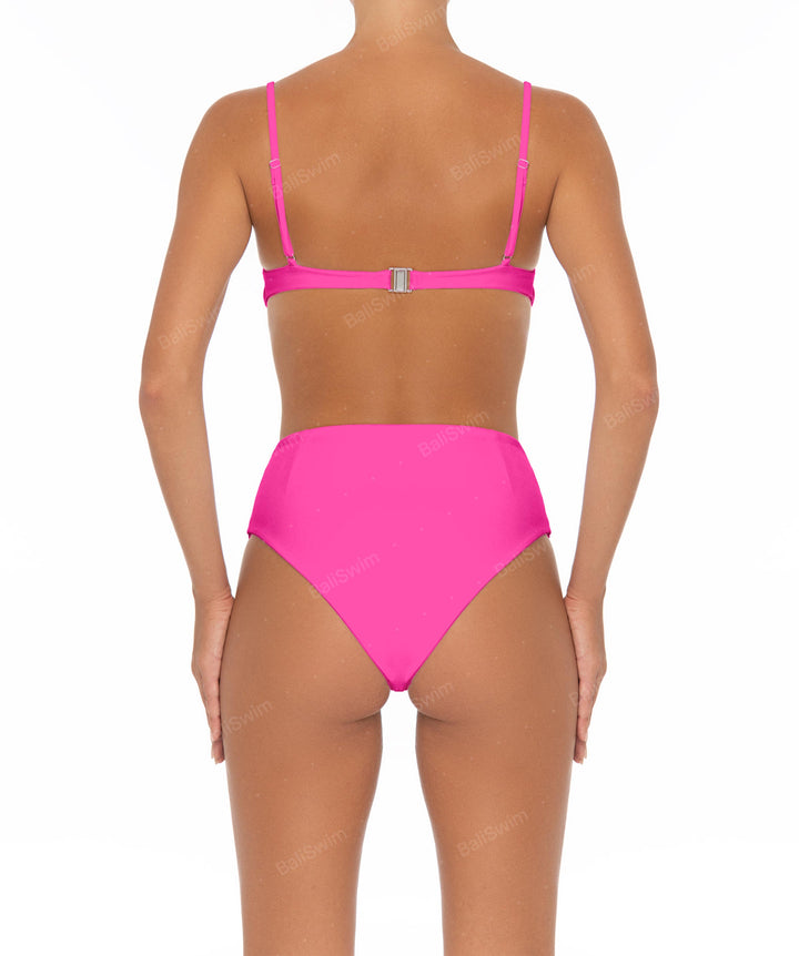 BSWS-B40 Darted High Rise Bikini Bottom