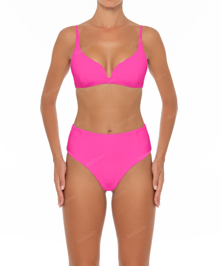 BSWS-B40 Darted High Rise Bikini Bottom