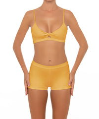BSWS-T44 Twist Front Bralette Top with Underbust Band