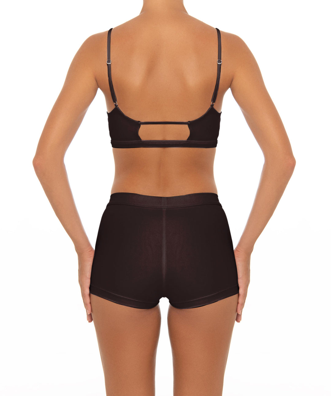BSWS-T44 Twist Front Bralette Top with Underbust Band