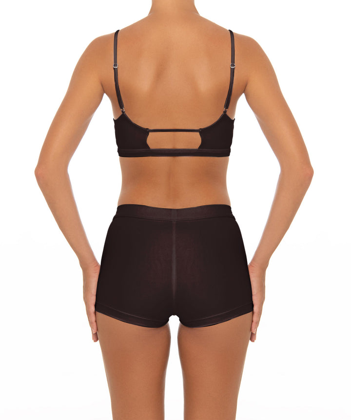 BSWS-T44 Twist Front Bralette Top with Underbust Band