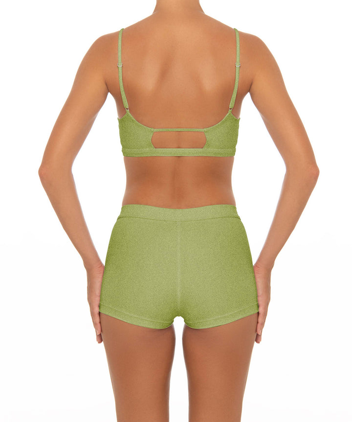 BSWS-T44 Twist Front Bralette Top with Underbust Band