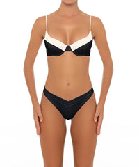BSWS-T52 Shirred Seamed Cup Underwire Top