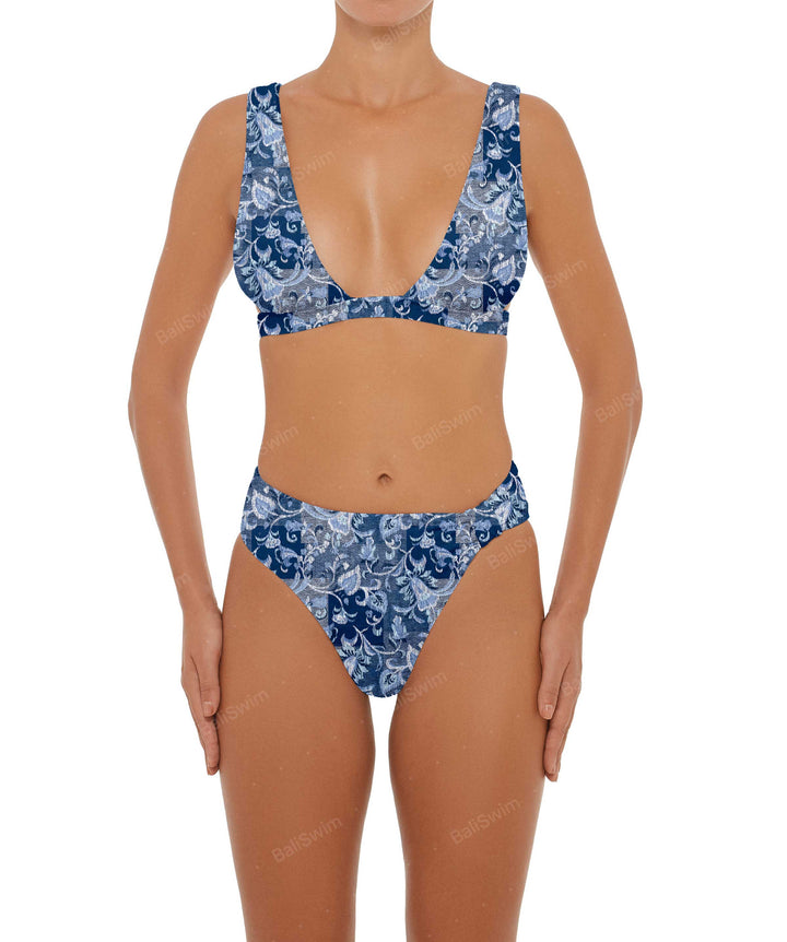 BSWS-T55 Plunge Neck Bikini Top
