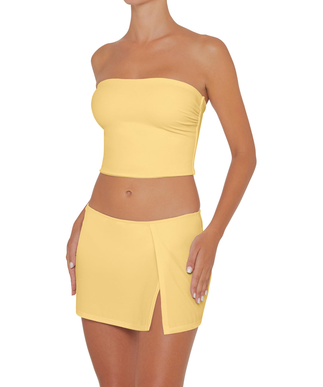 BSWS-B82 Swim Skirt with Side Slit