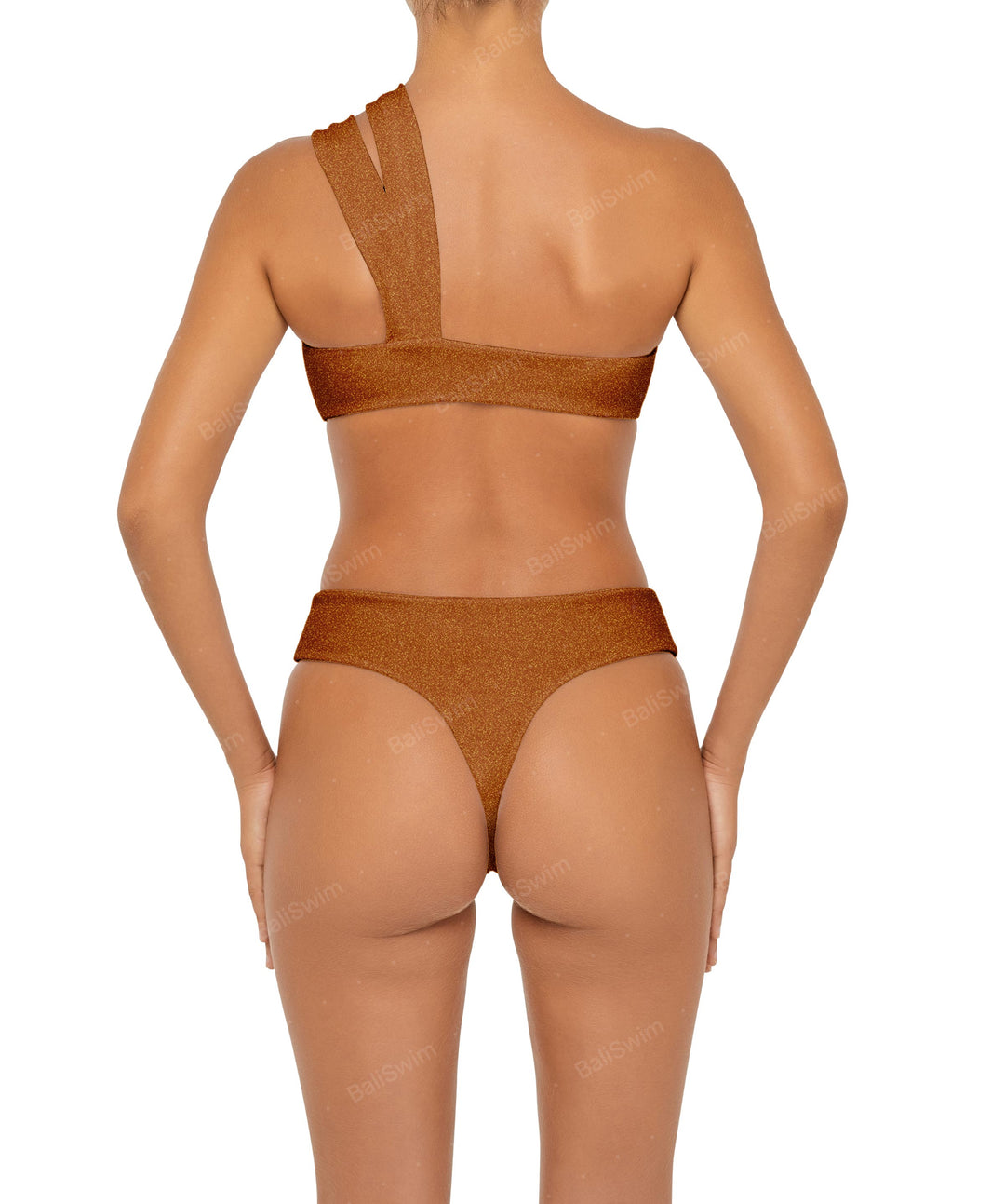 BSWS-T83 Double Strap One Shoulder Bandeau Top