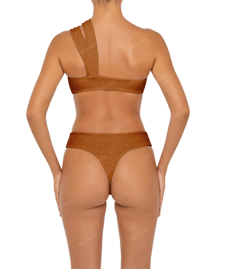 BSWS-T83 Double Strap One Shoulder Bandeau Top