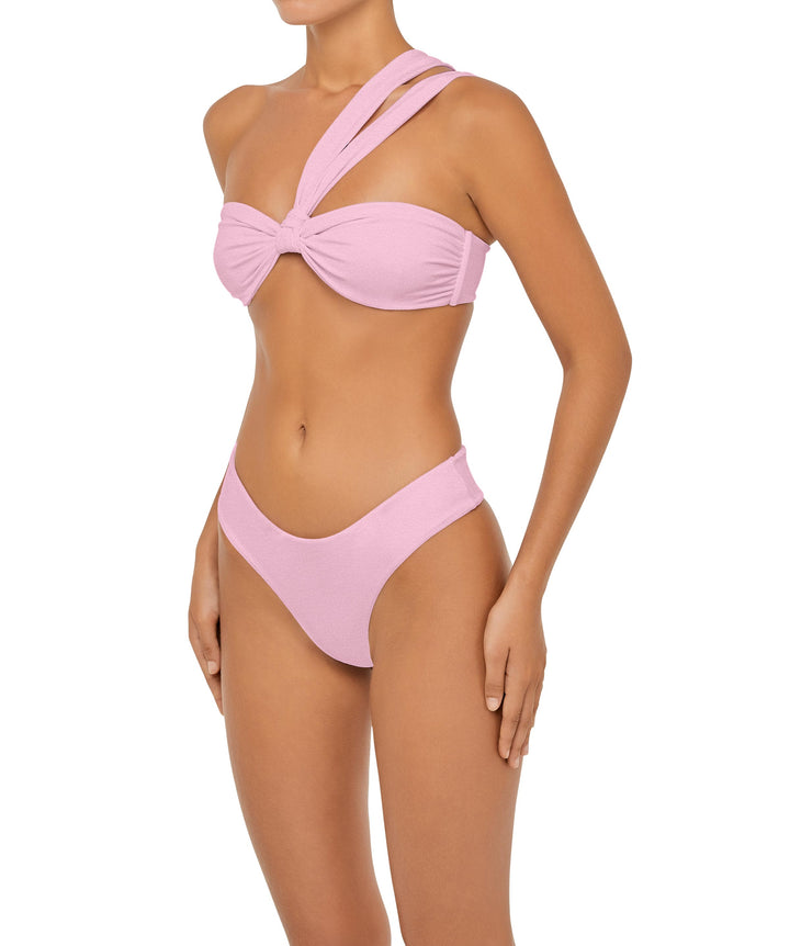 BSWS-T83 Double Strap One Shoulder Bandeau Top