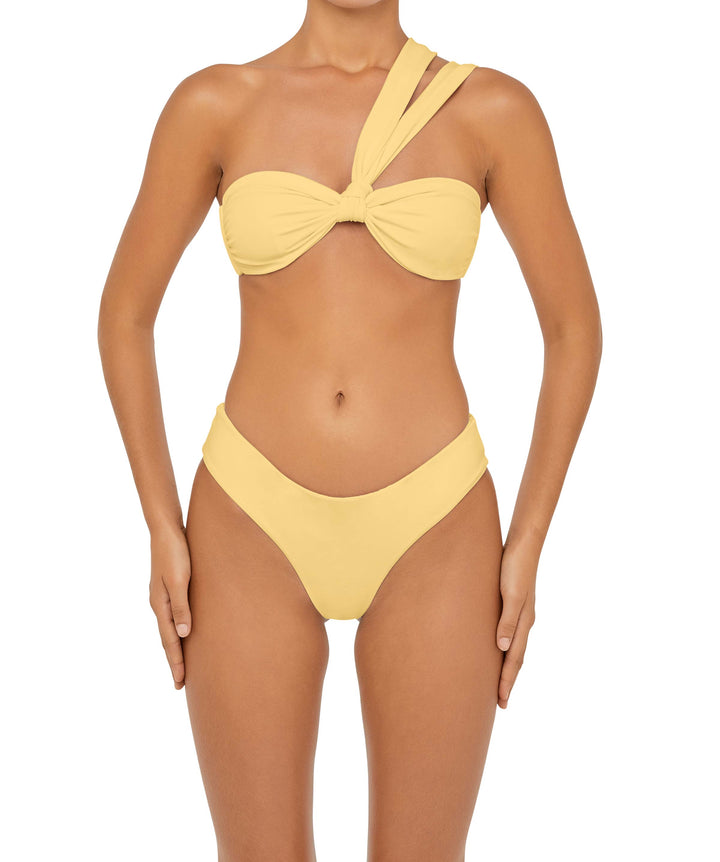 BSWS-T83 Double Strap One Shoulder Bandeau Top