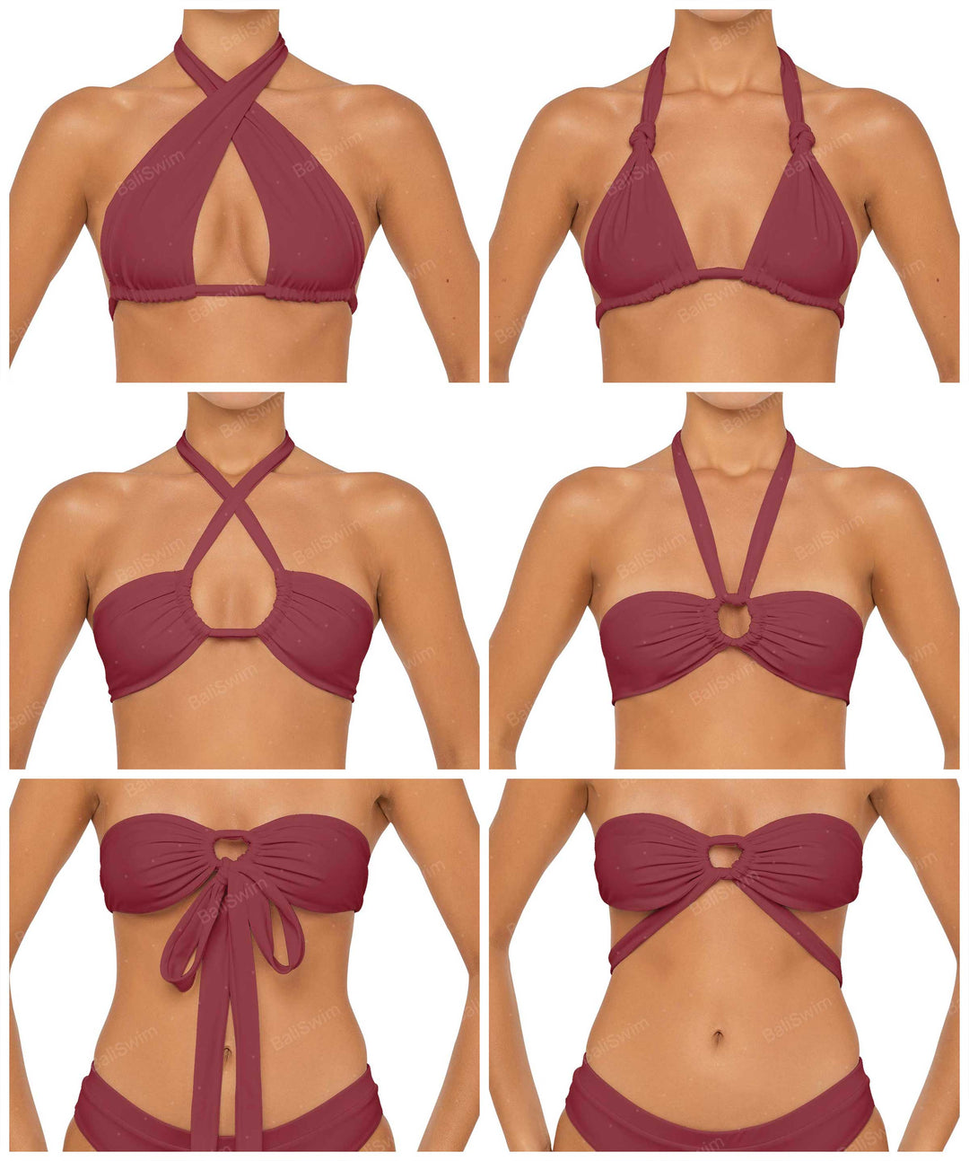 BSWS-B87 Mid Rise Bikini Bottom