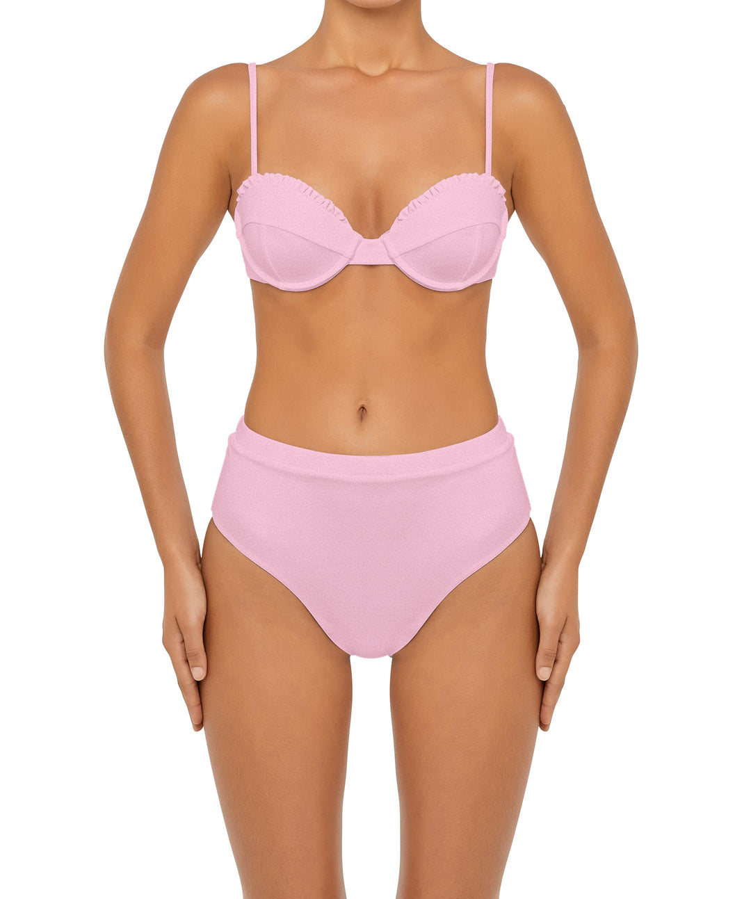 BSWS-B88 High Waisted Thin Band Bikini Bottom