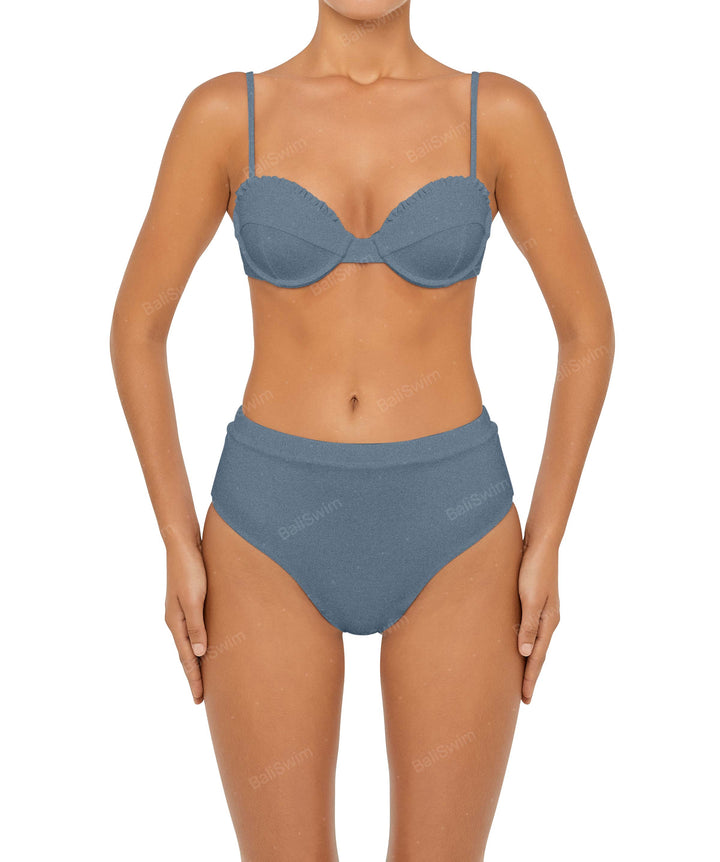 BSWS-T88 Ruffles Underwire Bikini Top