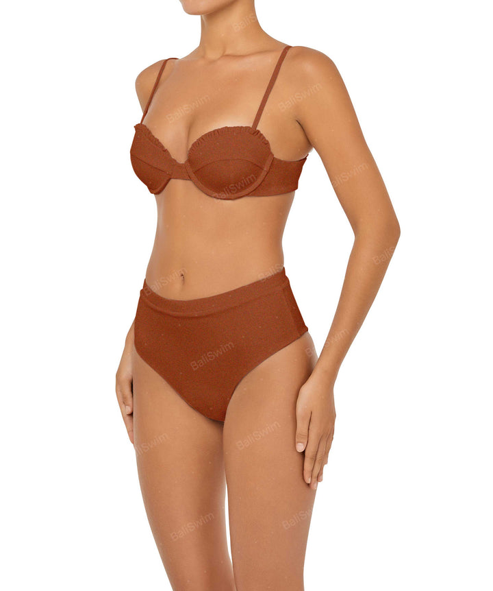 BSWS-T88 Ruffles Underwire Bikini Top