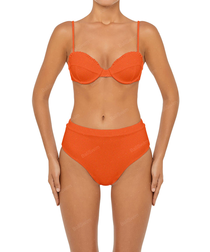 BSWS-T88 Ruffles Underwire Bikini Top