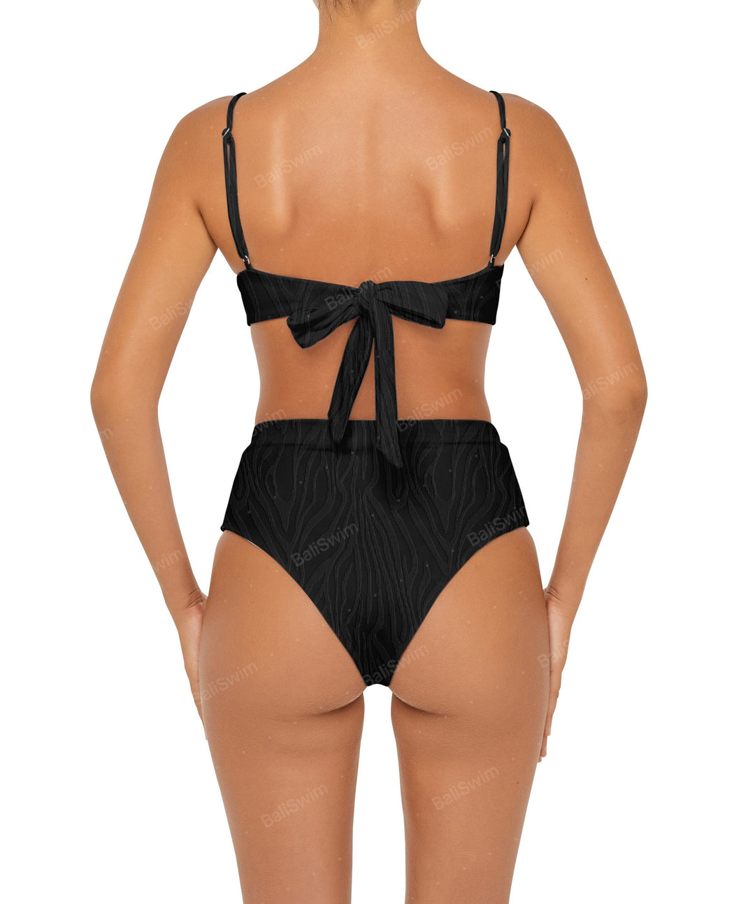 BSWS-B88 High Waisted Thin Band Bikini Bottom