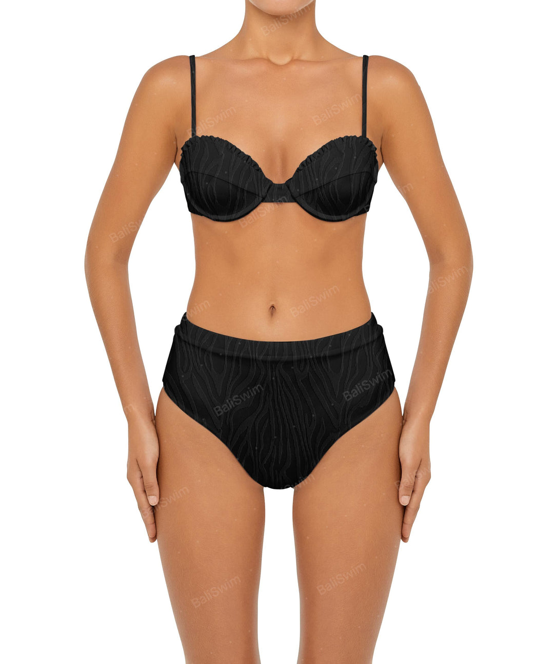 BSWS-B88 High Waisted Thin Band Bikini Bottom