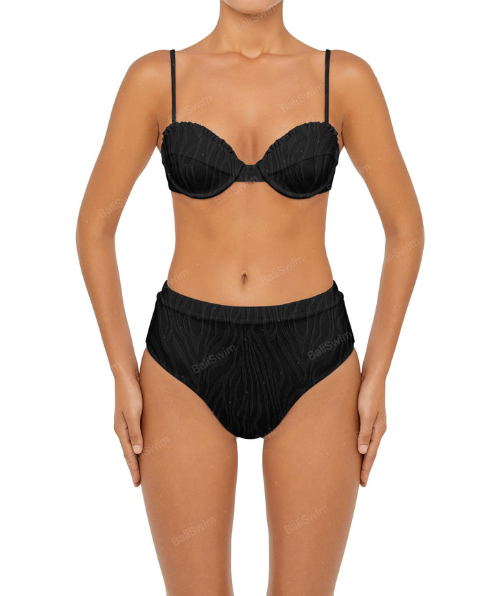 BSWS-B88 High Waisted Thin Band Bikini Bottom