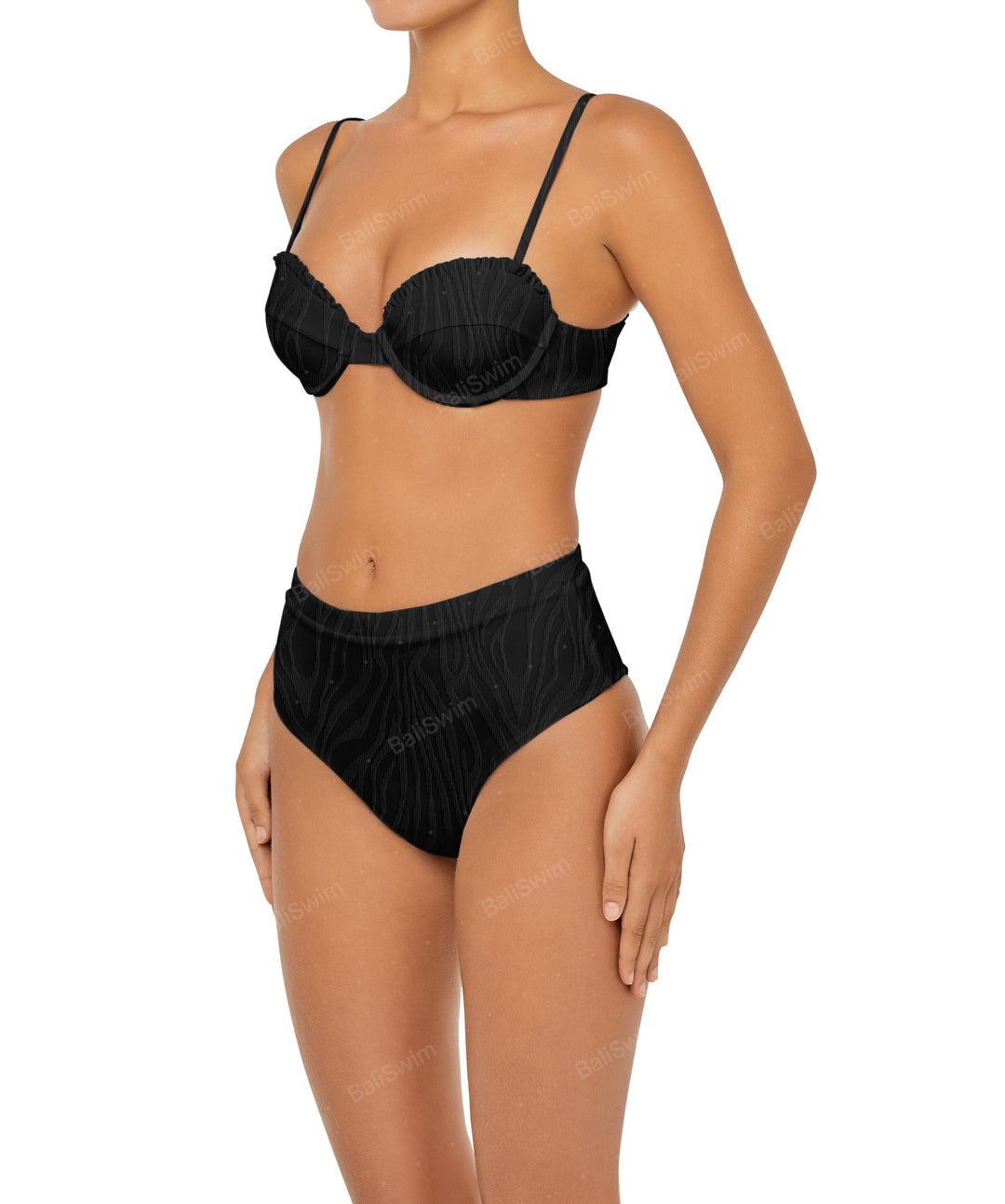 BSWS-B88 High Waisted Thin Band Bikini Bottom