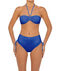 BSWS-B89 High Waisted Side Tunneled Bikini Bottom