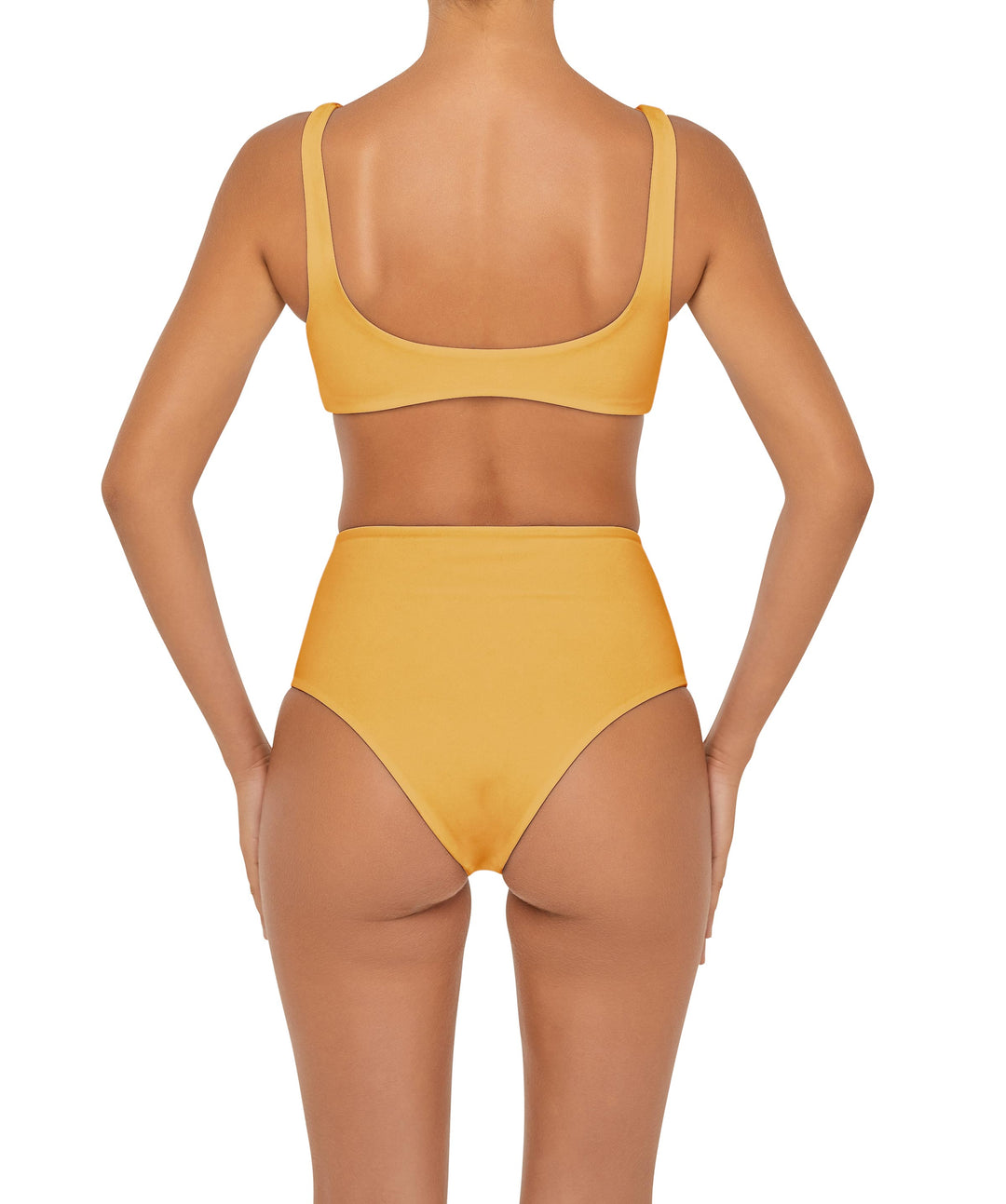 BSWS-B90 High Waisted Waist Belted O'Ring Bikini Bottom