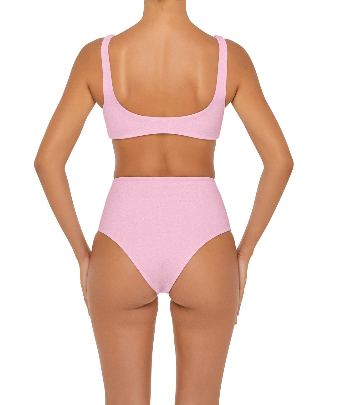 BSWS-B90 High Waisted Waist Belted O'Ring Bikini Bottom
