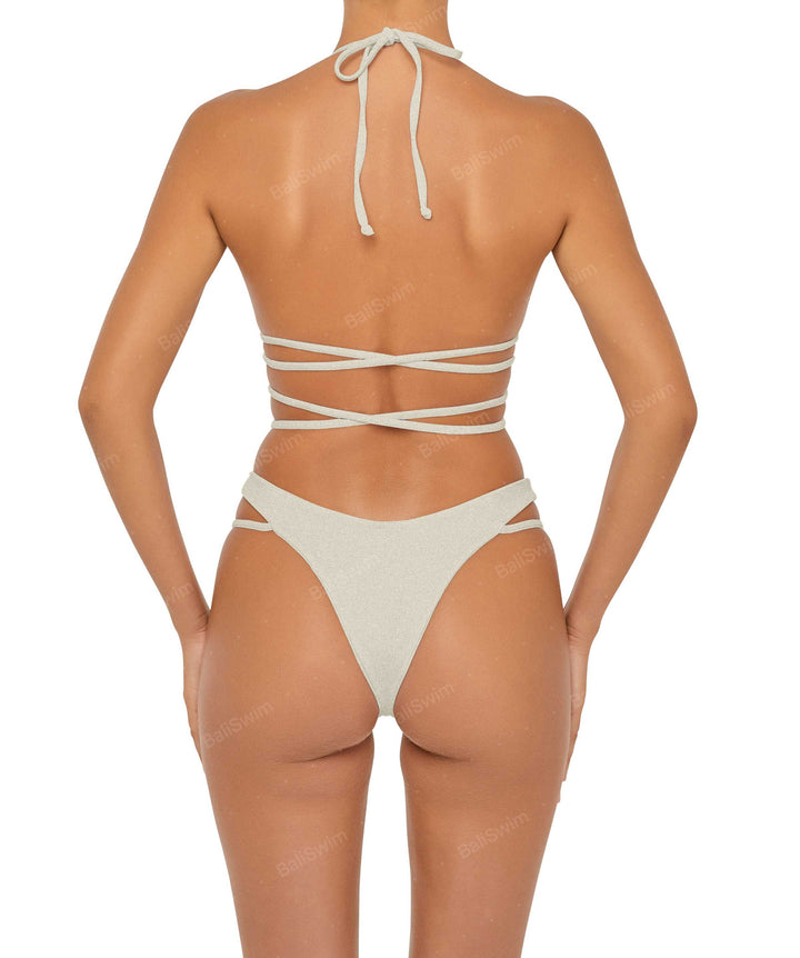 BSWS-T91 Wrap Around Straps Halter Bikini Top