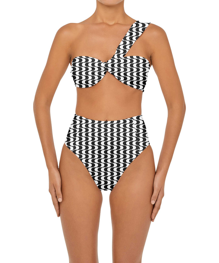 BSWS-T92 One Shoulder Tunnel Bandeau Top