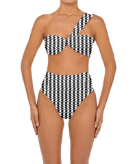 BSWS-T92 One Shoulder Tunnel Bandeau Top