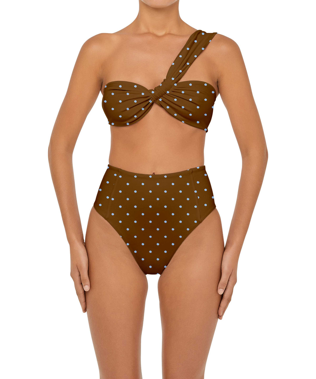 BSWS-T92 One Shoulder Tunnel Bandeau Top