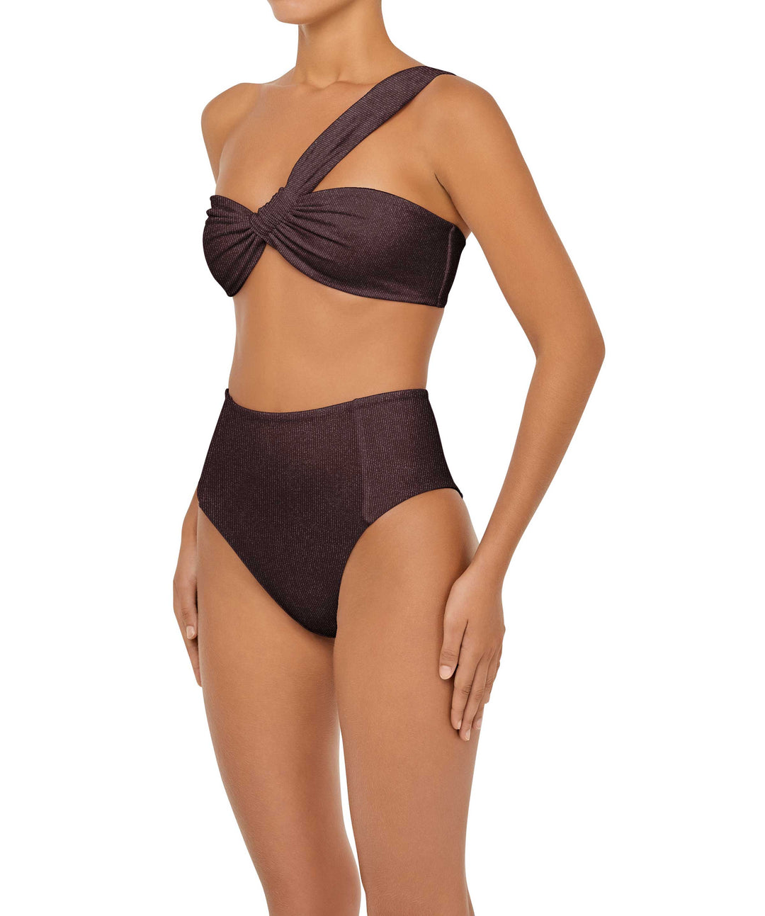 BSWS-B92 High Waisted Princess Seam Bikini Bottom