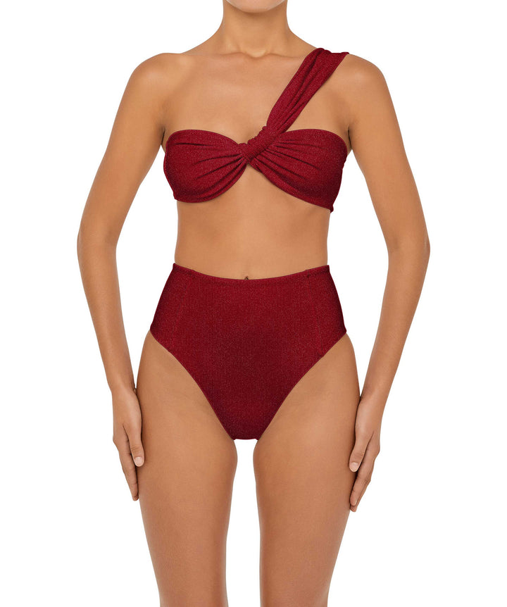 BSWS-T92 One Shoulder Tunnel Bandeau Top