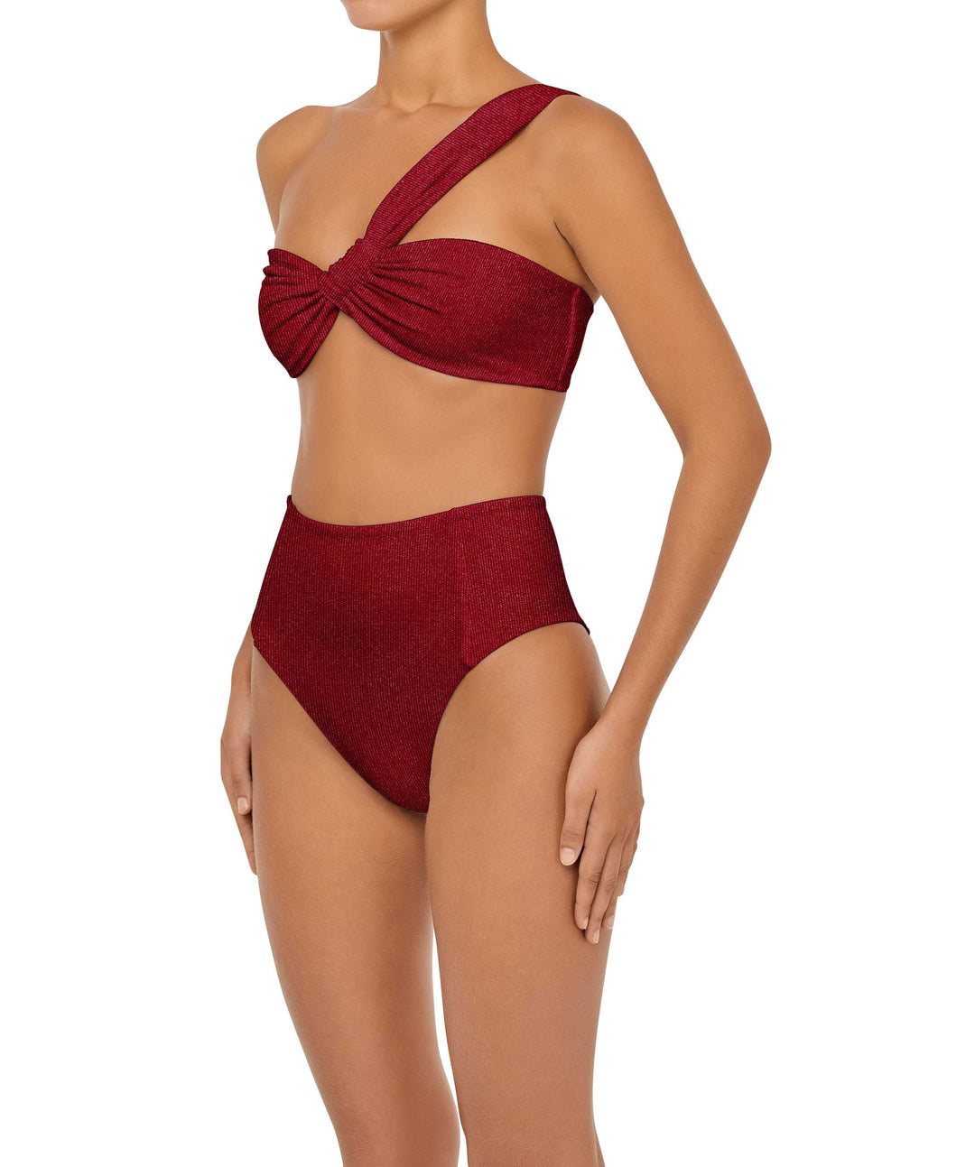 BSWS-T92 One Shoulder Tunnel Bandeau Top