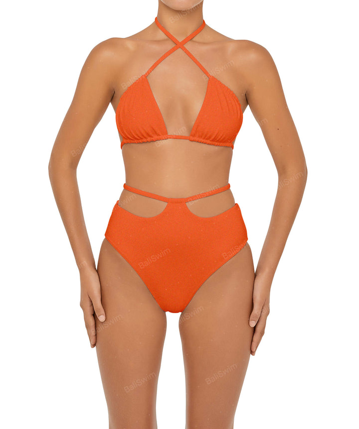 BSWS-B93 High Rise Waist Strap Bikini Bottom