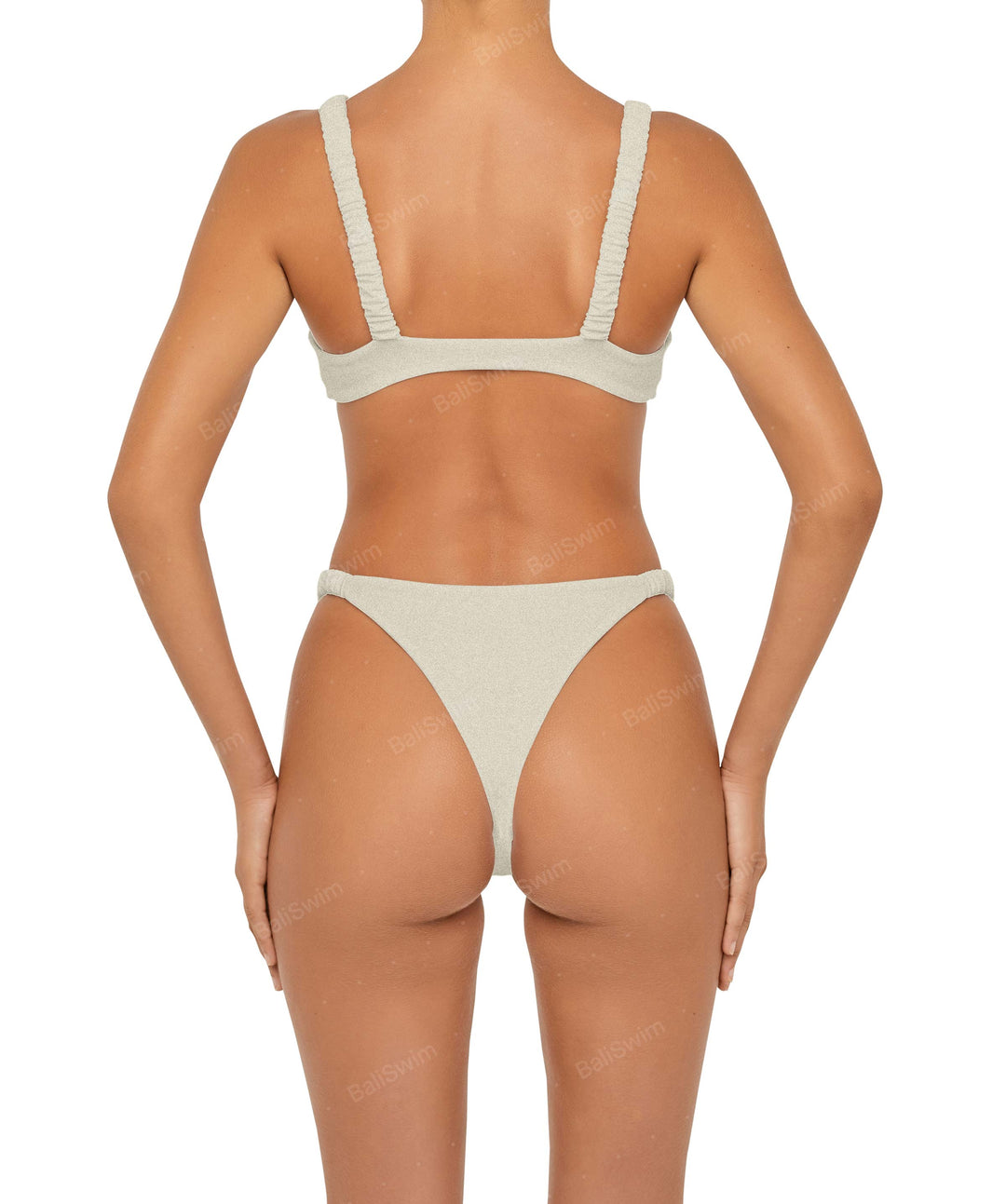 BSWS-T94 Gathered Strap Camisole Bikini Top