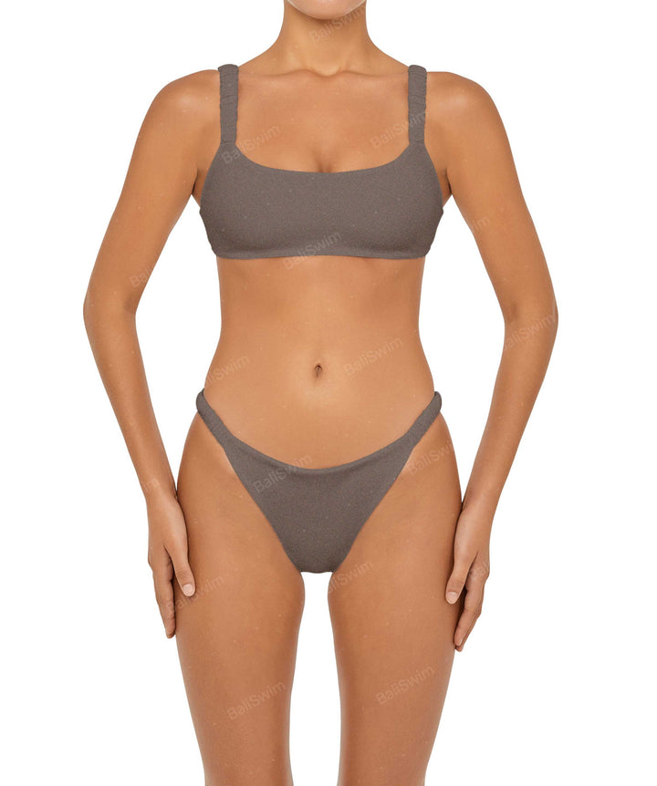 BSWS-T94 Gathered Strap Camisole Bikini Top