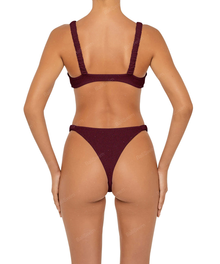 BSWS-T94 Gathered Strap Camisole Bikini Top